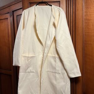 Elegant Cream Trench Coat